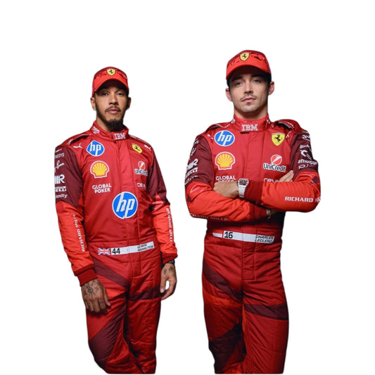 025 Scuderia Ferrari HP F1 Team new race suit front view