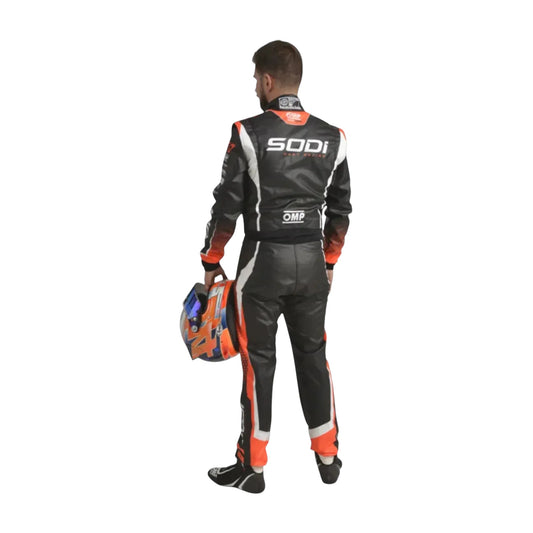 2022 Sodi Kart OMP sublimation printed go kart racing suit back view