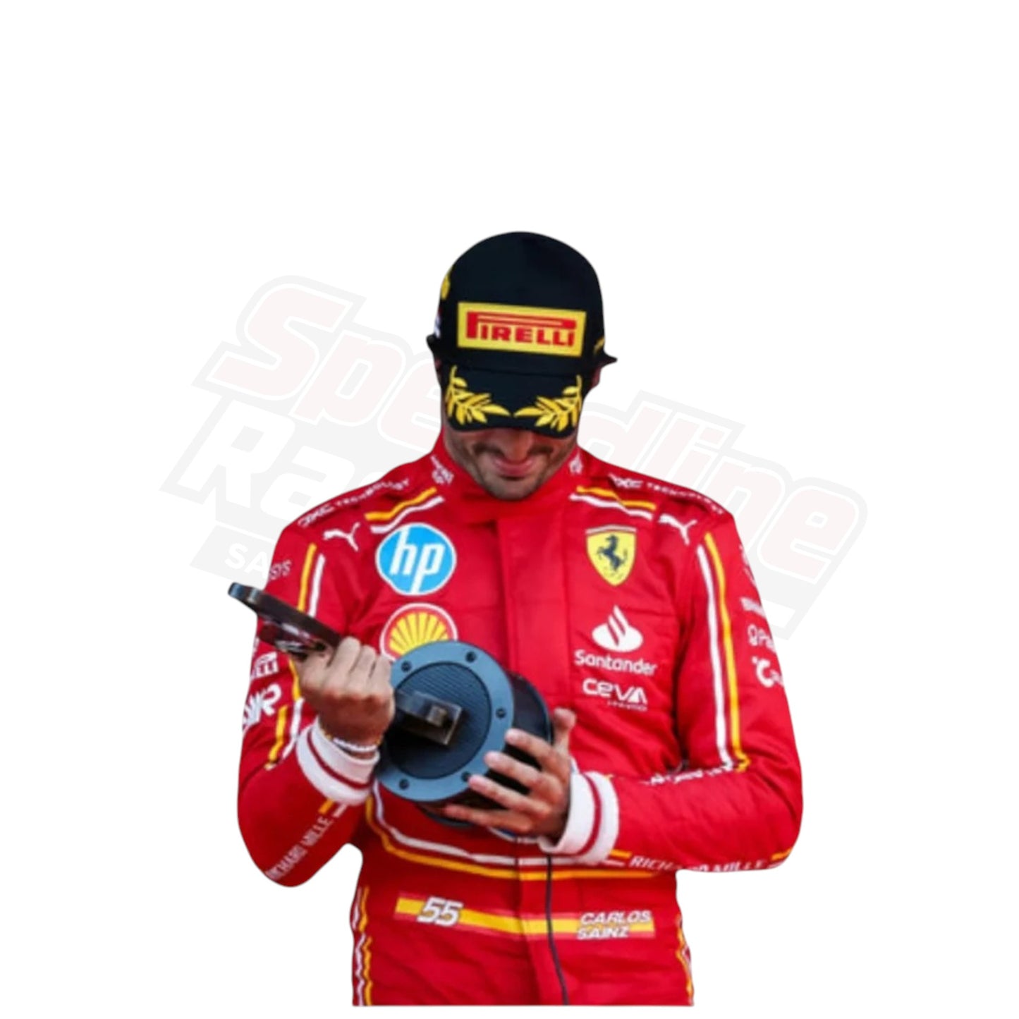 Carlos Sainz Ferrari 2024 Monaco GP race suit details