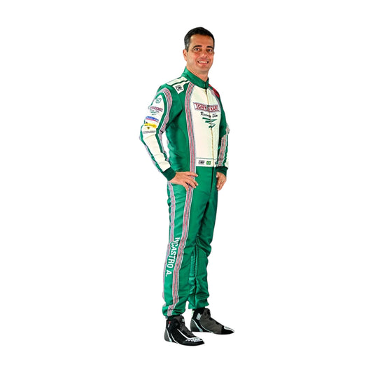 2024 Go kart racing suit Tony Kart vibrant side angle