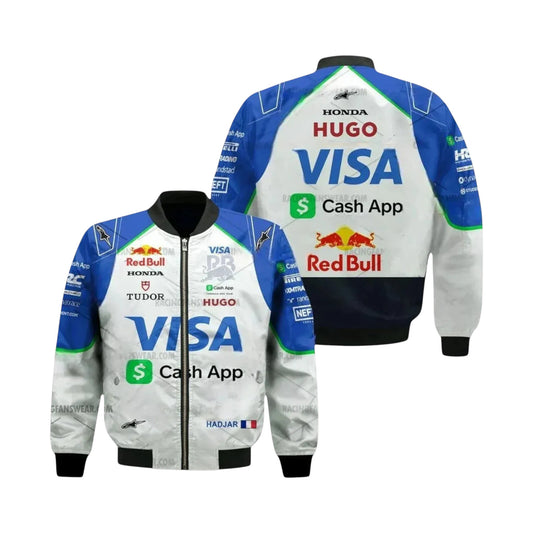 2025 Isack Hadjar Visa Cash App F1 Vintage Racing Jacket