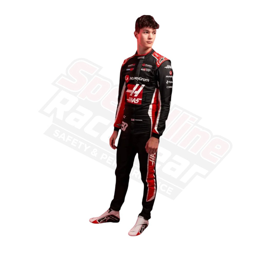 2025 Oliver Bearman Haas F1 Team Race Suit – Official Motorsport Edition