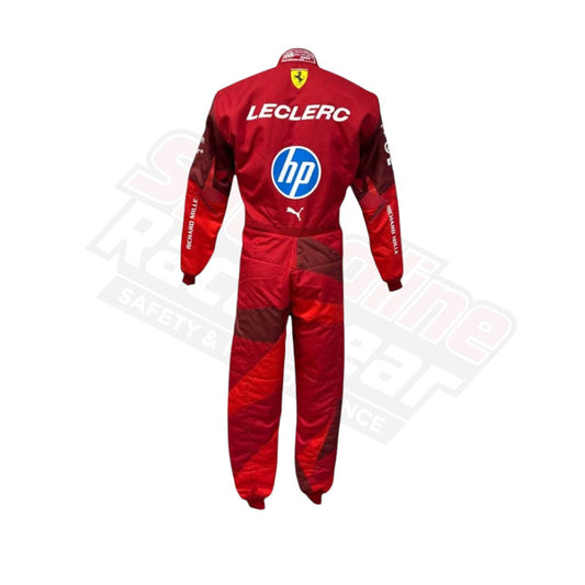 Charles Leclerc 2025 Las Vegas race suit back design