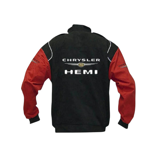 Chrysler HEMI Black Red Retro Racing Jacket Edition