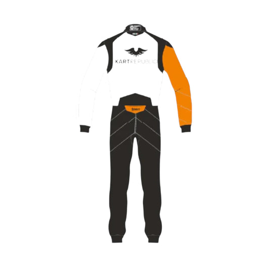 Kart Republic team kart racing suit back view