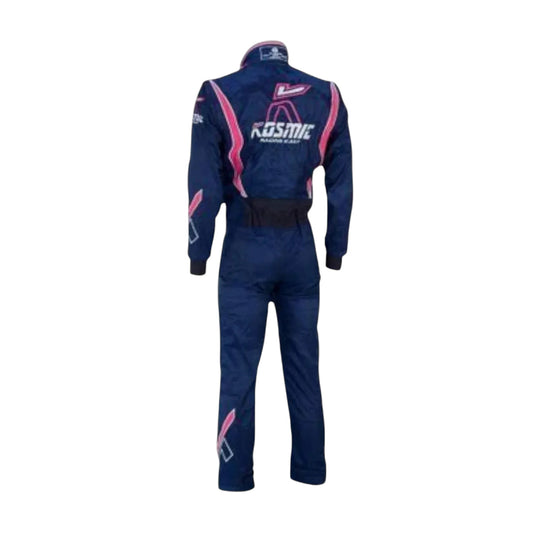 Kosmic 2019 go-kart racing suit back view
