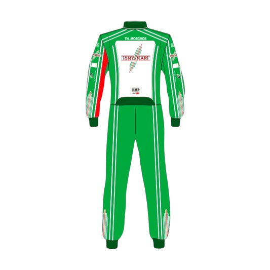 OMP Tony Kart sublimation printed go kart racing suit back