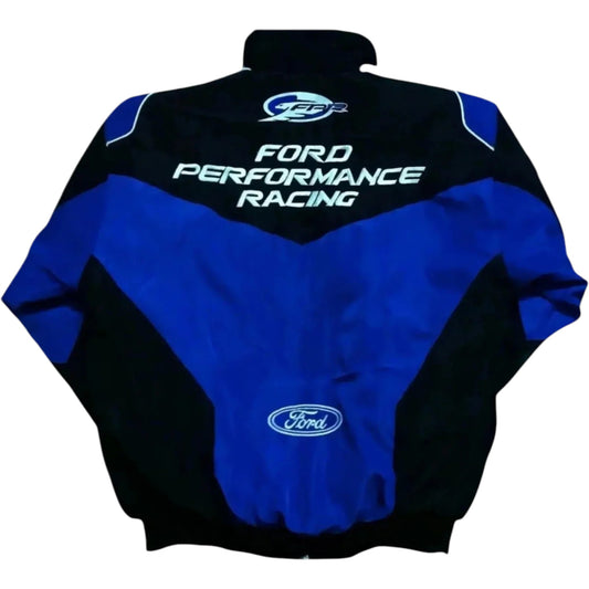 Retro Ford Racing Bomber Jacket Back Design
