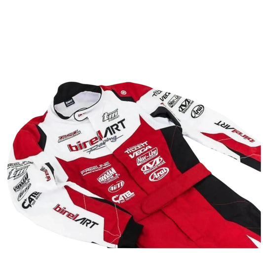 Side View of 2021 PSL Go Kart Racing Suit in Action