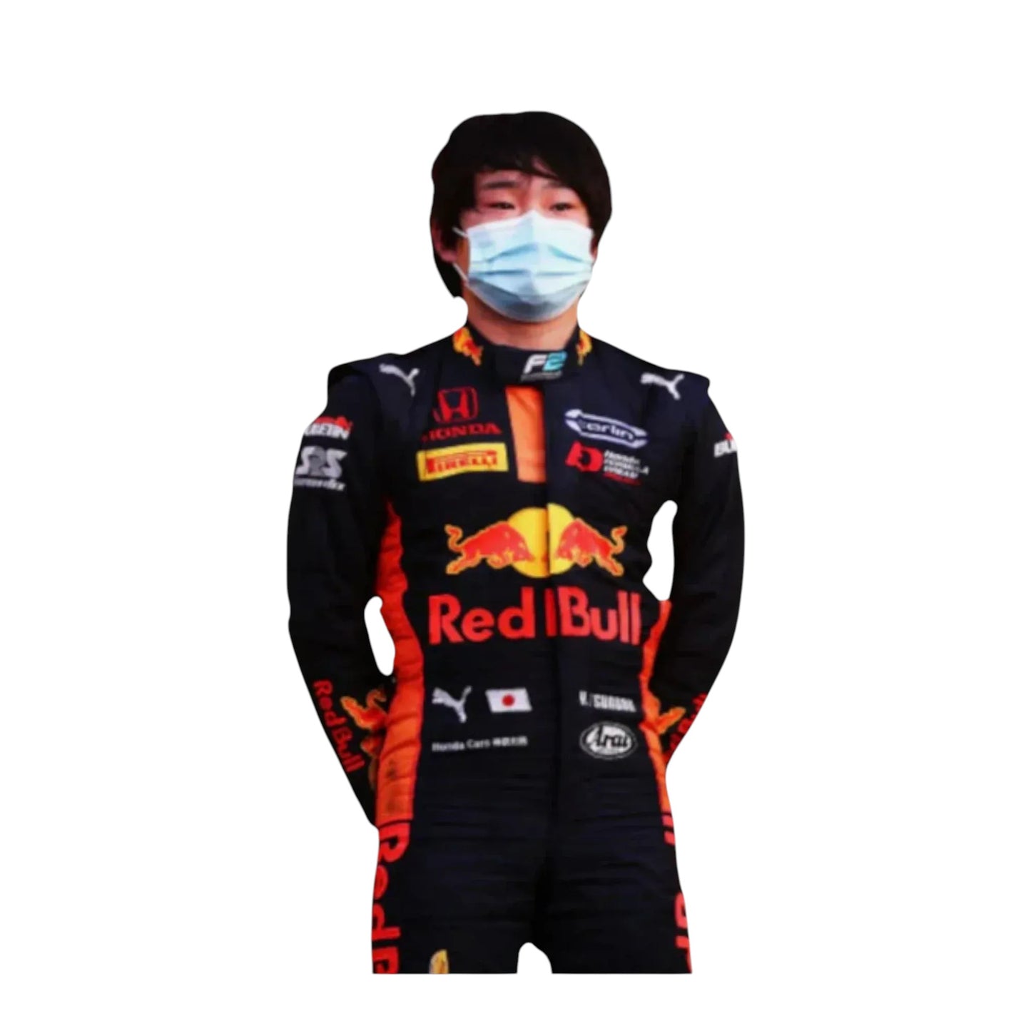 Yuki Tsunoda Formula One race suit display