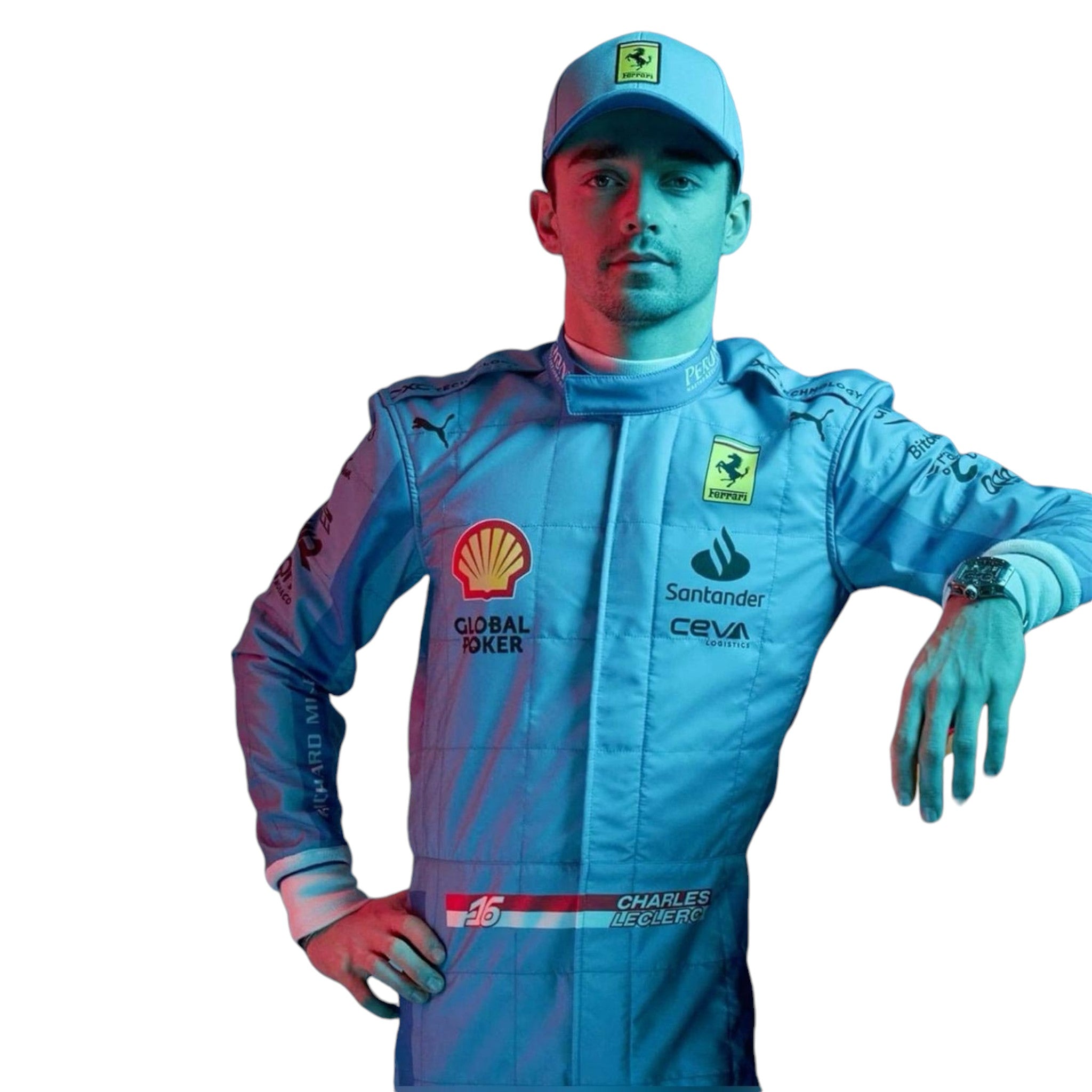 Charles Leclerc’s Race Suit for Miami Grand Pix 2024 Replica