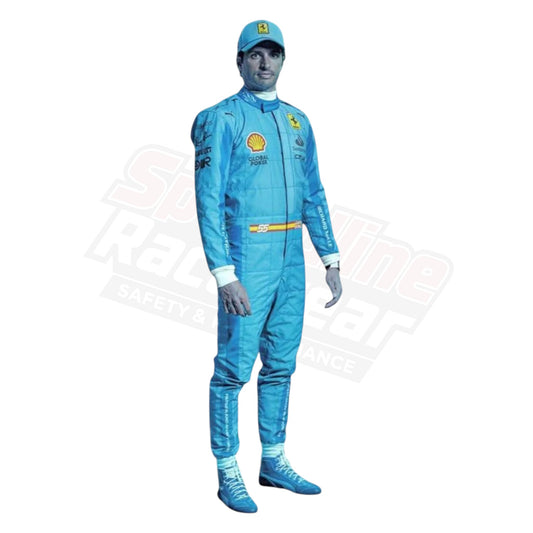 2024 Carlos Sainz Jr Ferrari F1 Racing Suit Replica Miami Grand Prix Edition