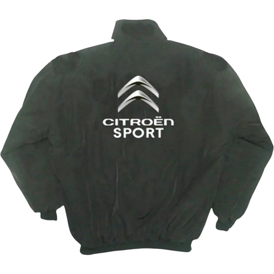 vintage citroen f1 bomber jacket back embroidery detail