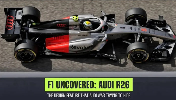 Audi’s hidden R26 bib detail reveals clever 2026 aero twist