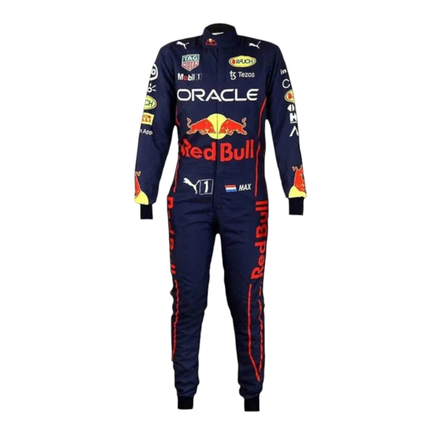 022 Verstappen and Perez Red Bull Racing karting suit front