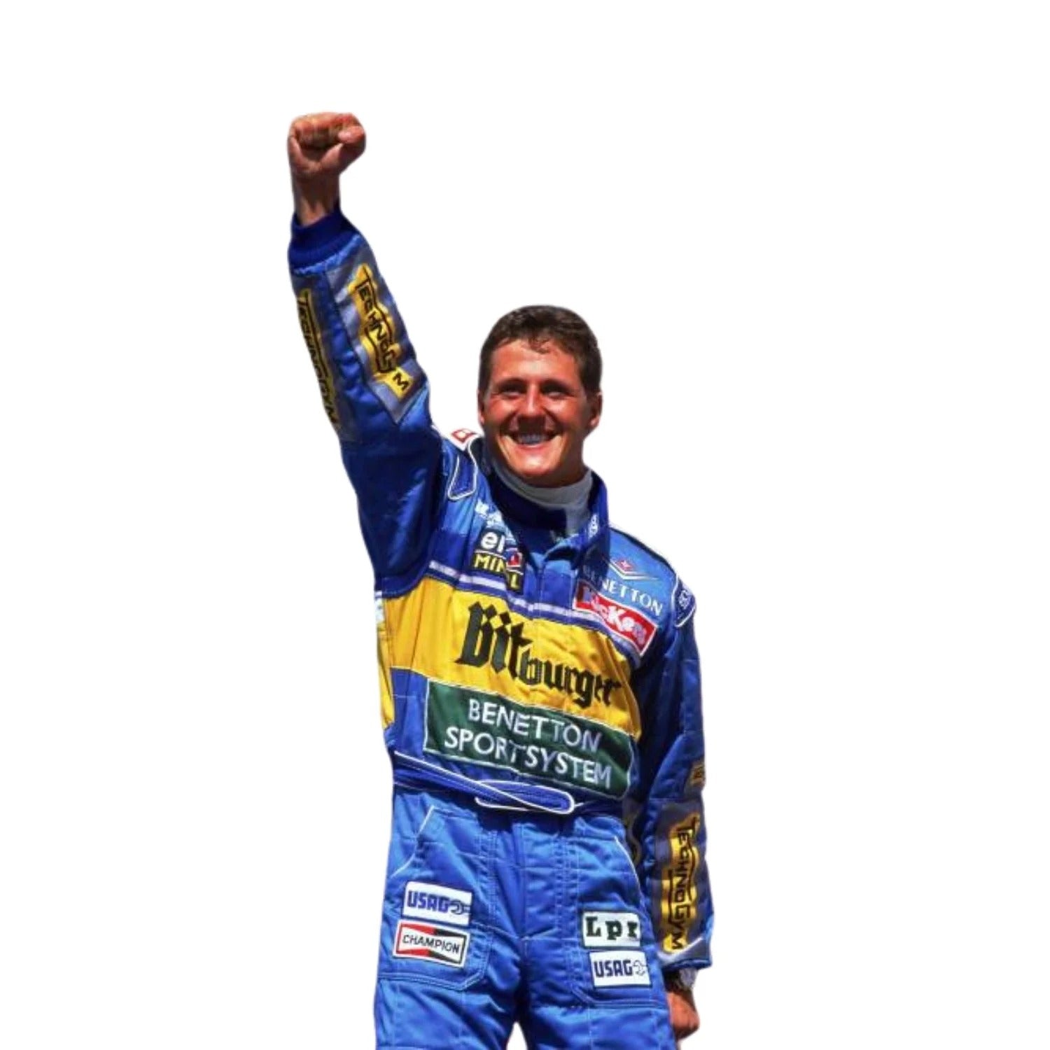 1995 Michael Schumacher Bitburger F1 Racing Suit 3