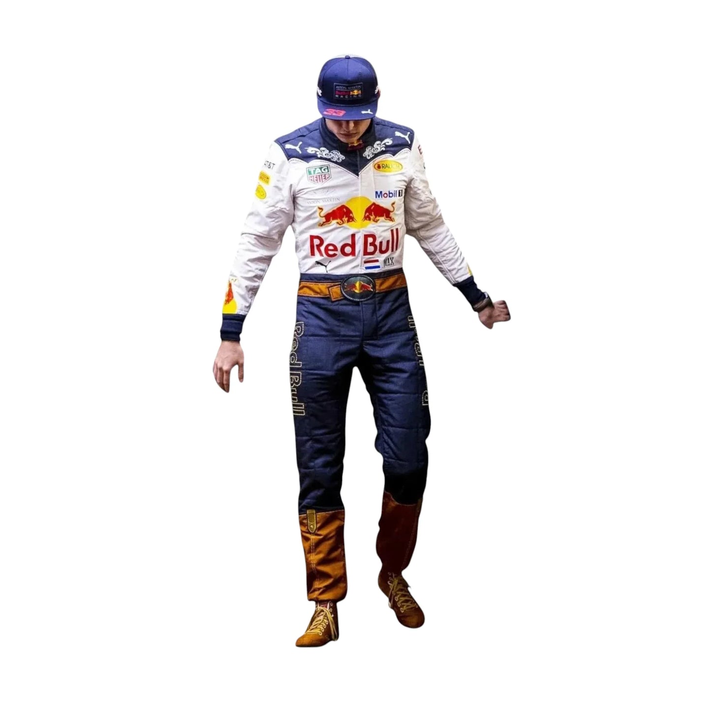 2018 Max Verstappen Special Edition Red Bull Cowboy Racing Suit