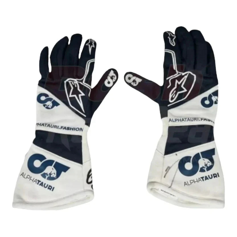 2021 Pierre Gasly AlphaTauri F1 Race Gloves Replica SpeedLine Racewear 71520