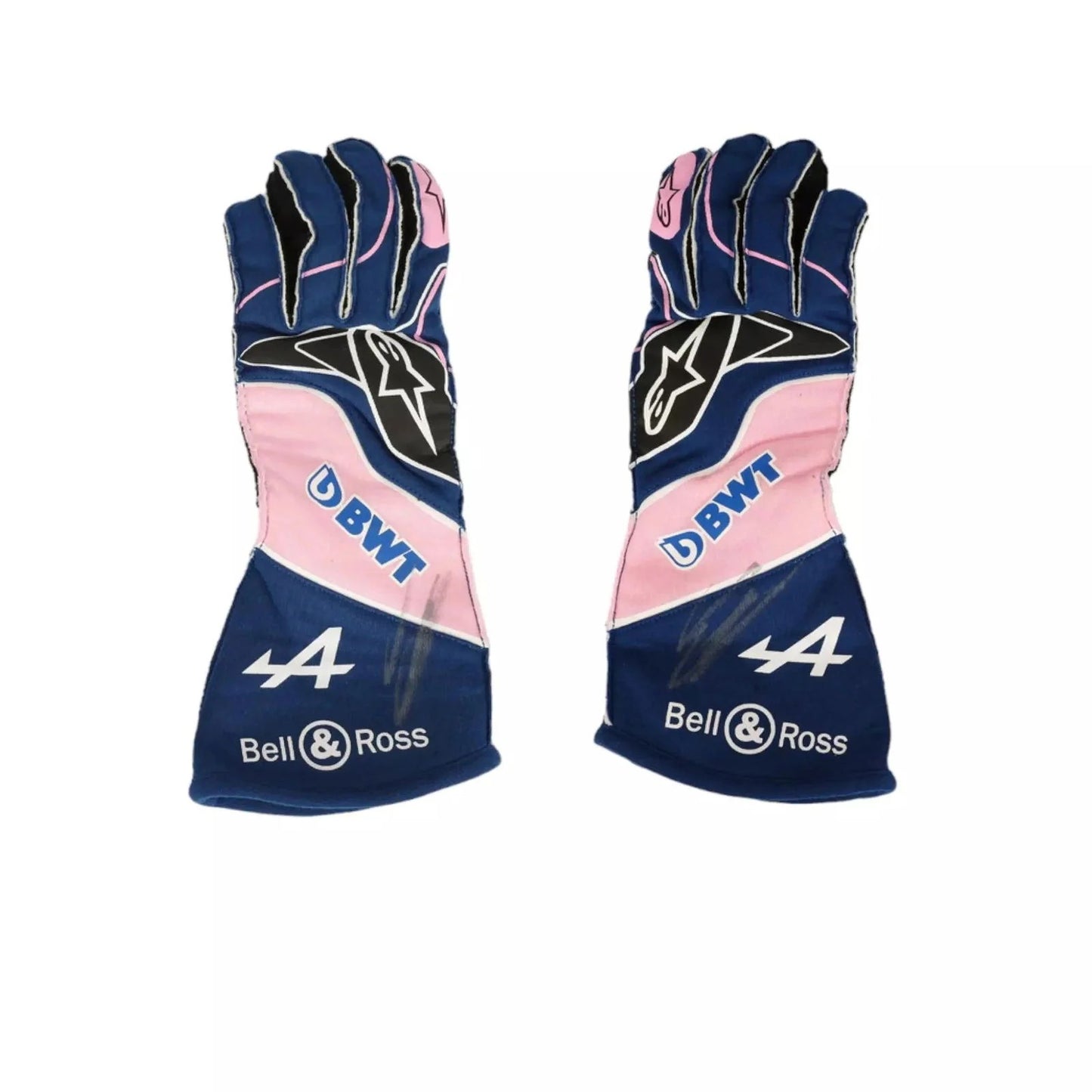 2022 Esteban Ocon Blue Alpine F1 Race Gloves SpeedLine Racewear 715049