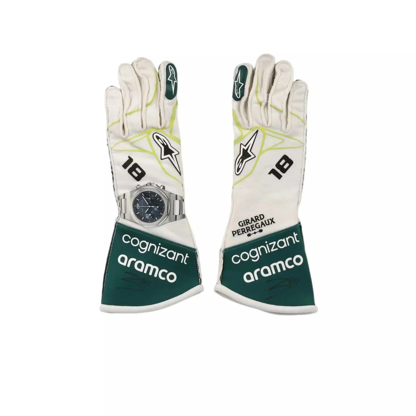 2022 Lance Stroll Aston Martin F1 Race Gloves SpeedLine Racewear 715072