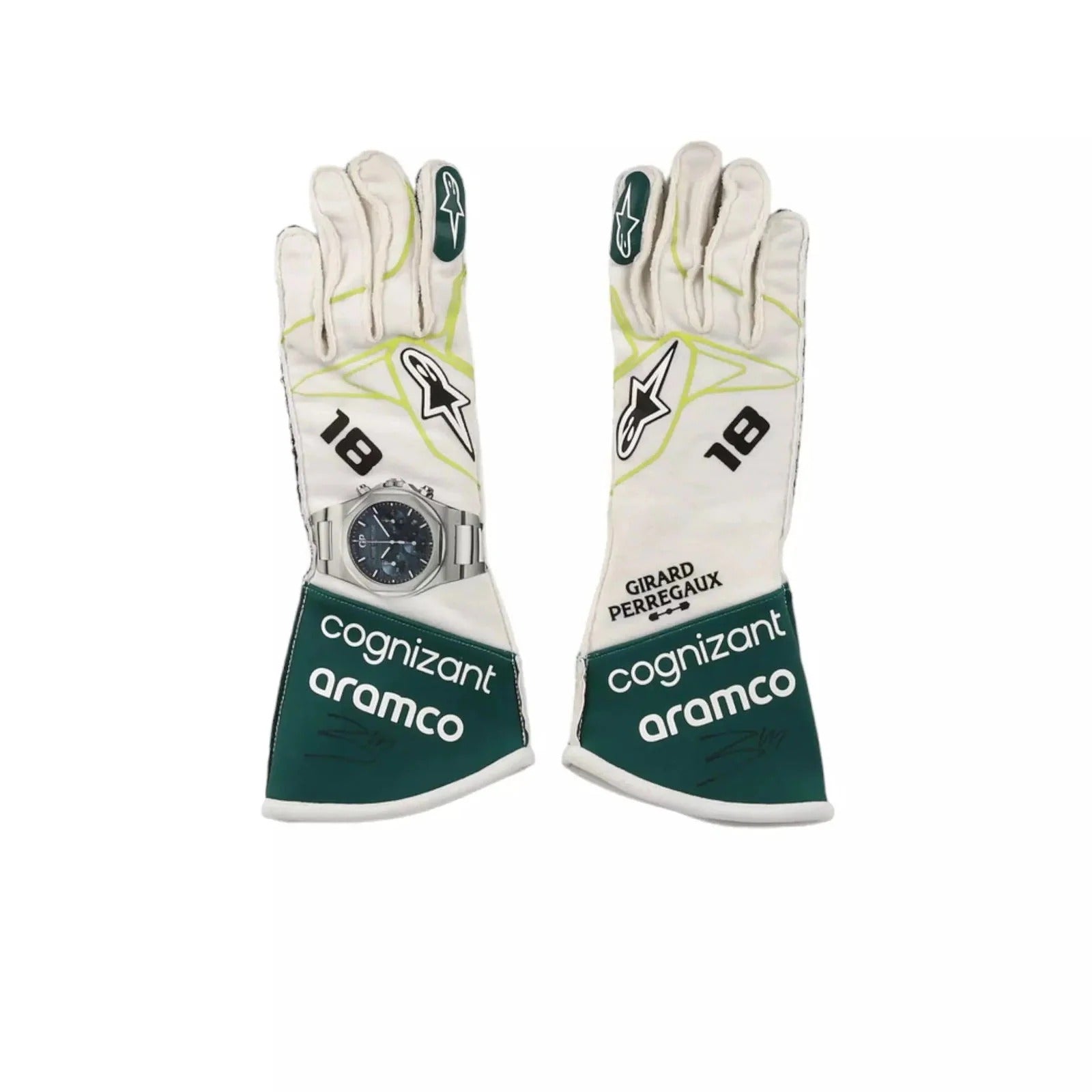 2022 Lance Stroll Aston Martin F1 Race Gloves SpeedLine Racewear 715072
