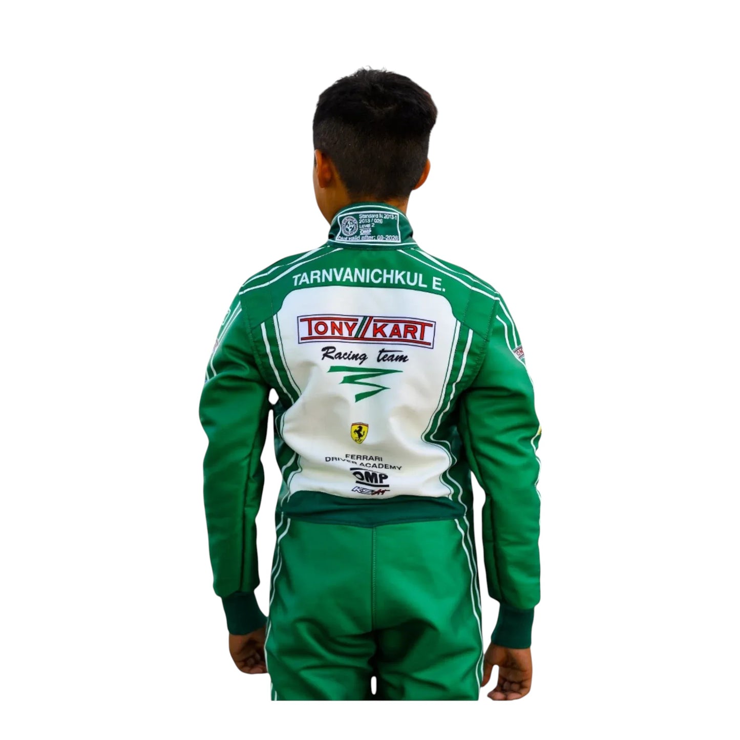 2022 Tony Kart sublimation printed go kart racing suit back