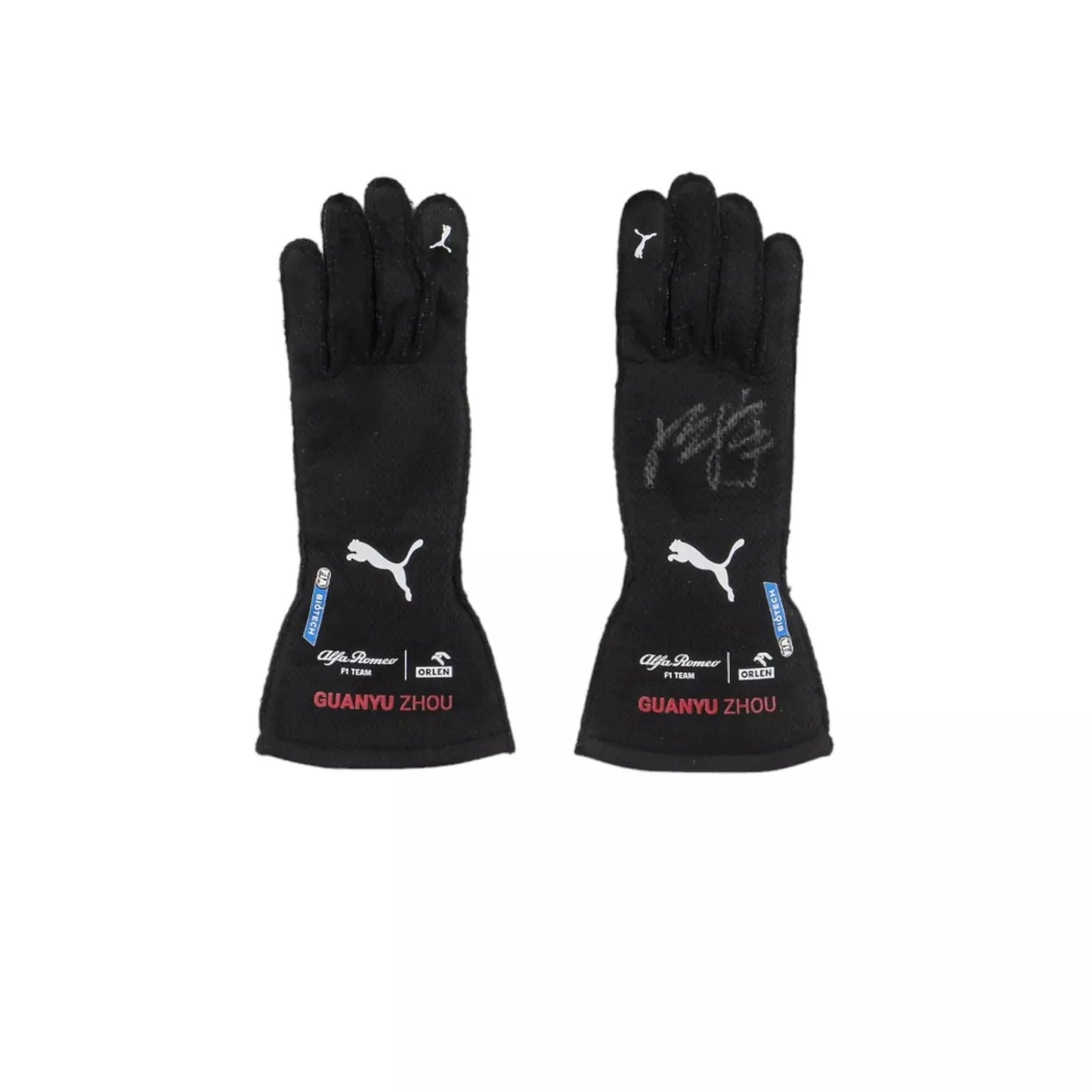 2022 Zhou Guanyu Singapore GP F1 Race Gloves SpeedLine Racewear 715036