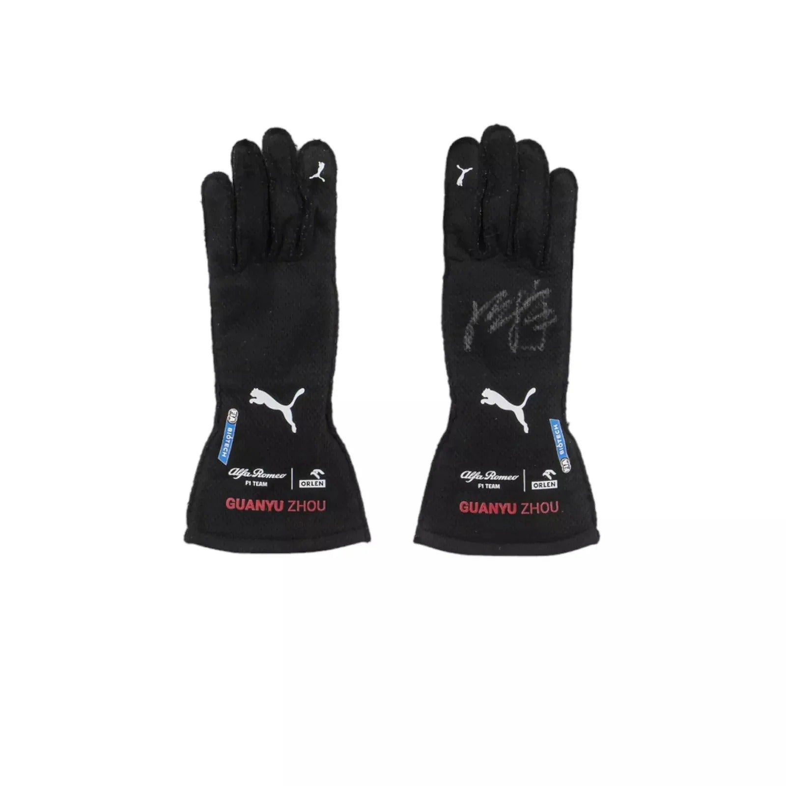2022 Zhou Guanyu Singapore GP F1 Race Gloves SpeedLine Racewear 715036