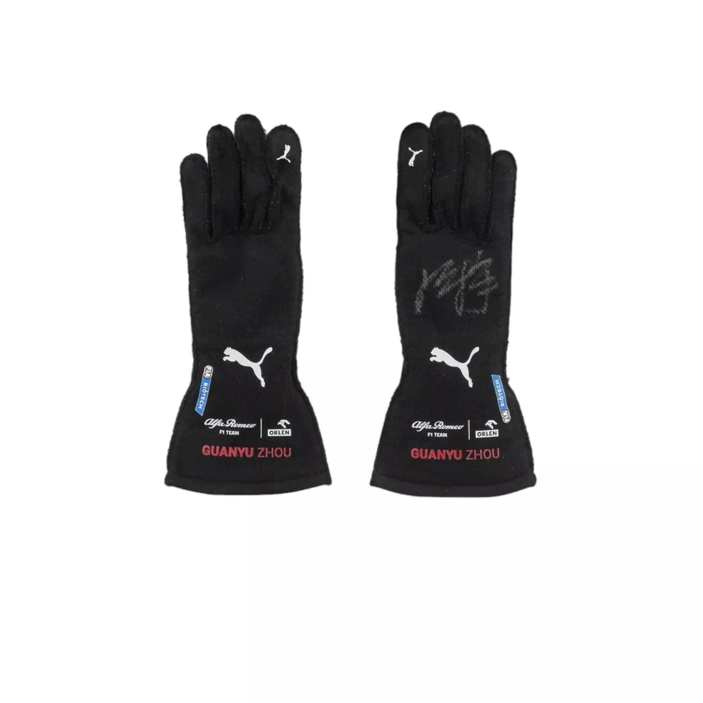 2022 Zhou Guanyu Singapore GP F1 Race Gloves SpeedLine Racewear 715036