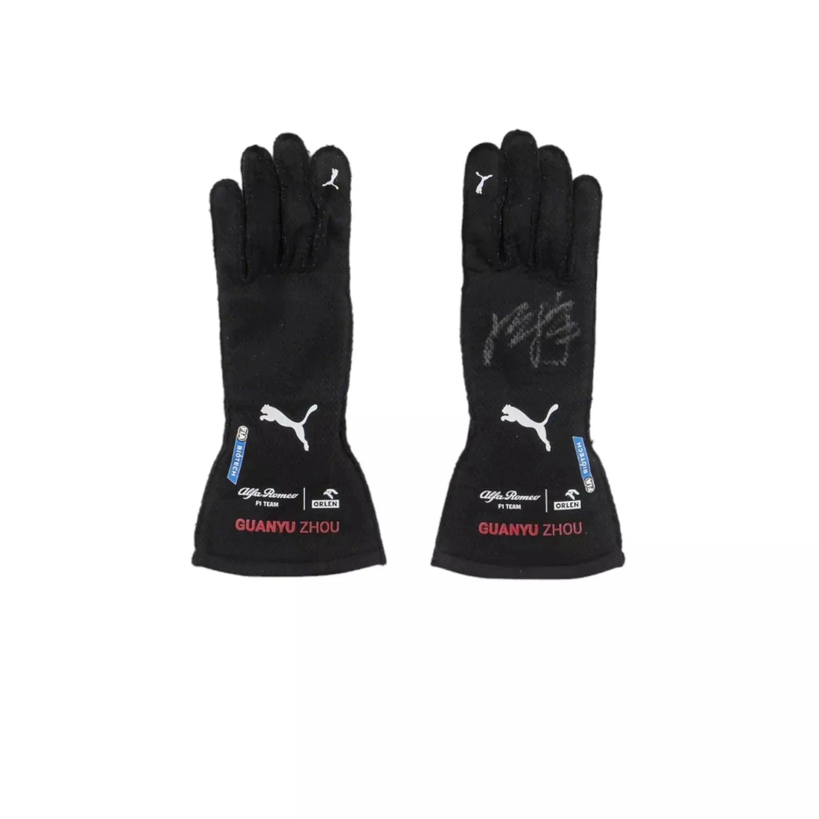 2022 Zhou Guanyu Singapore GP F1 Race Gloves SpeedLine Racewear 715036