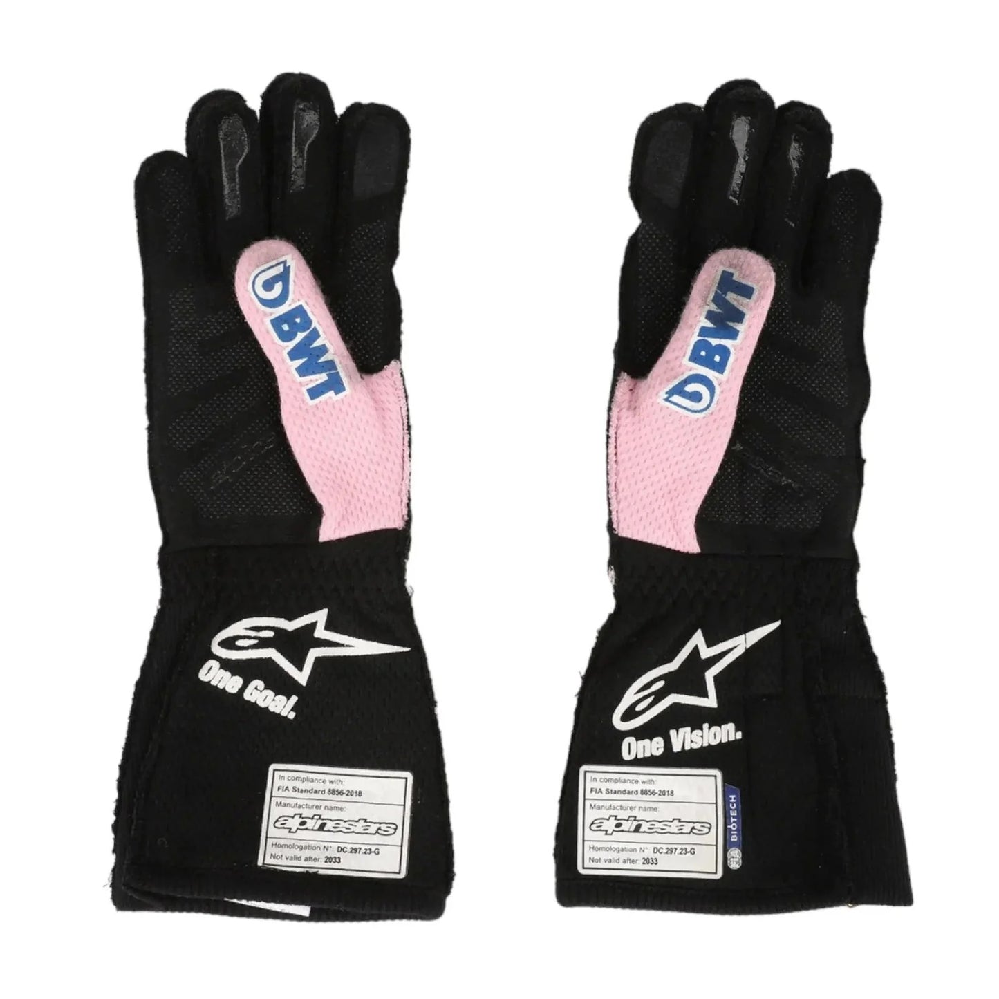 2023 Esteban Ocon Miami GP Weekend Worn Race Gloves SpeedLine Racewear 715061