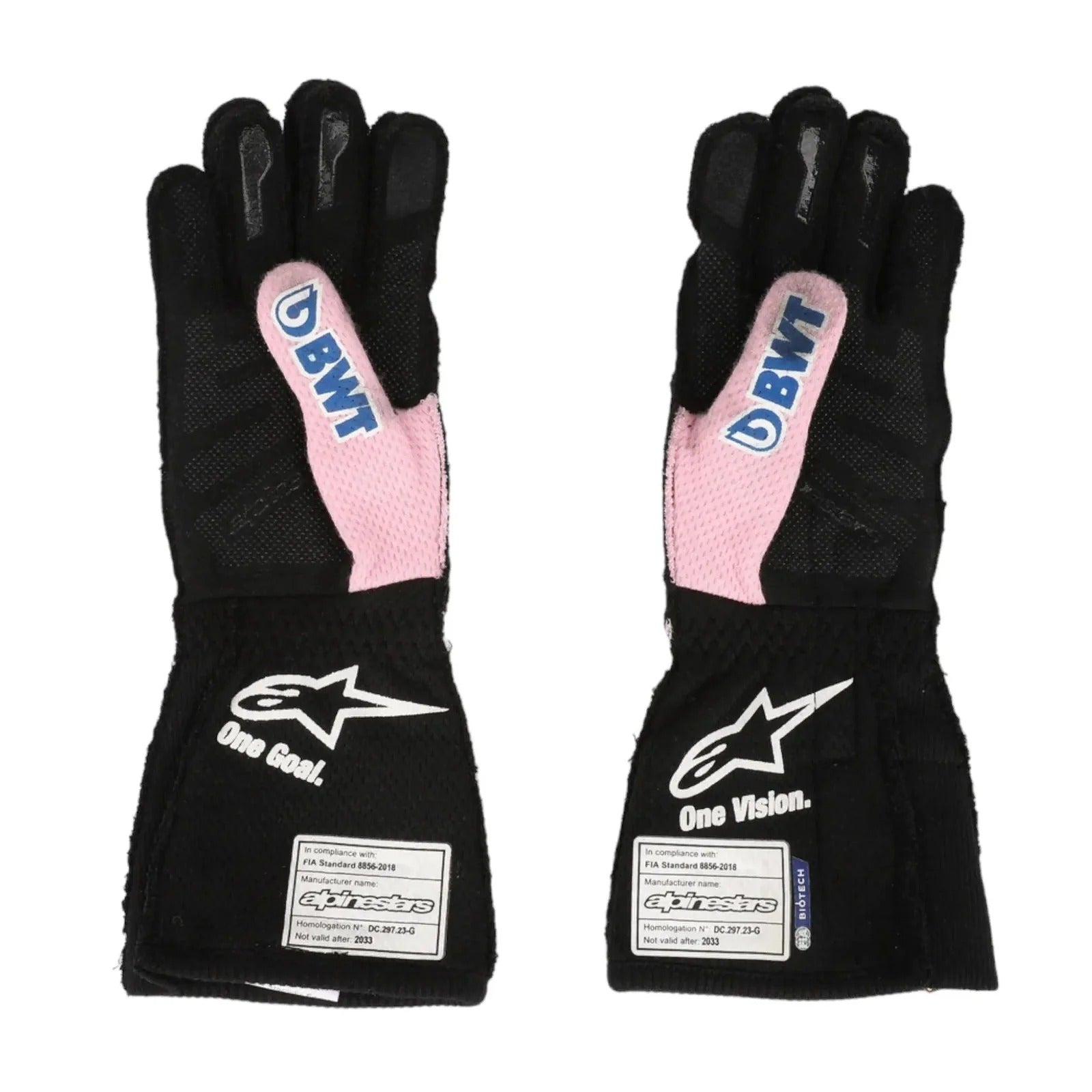 2023 Esteban Ocon Miami GP Weekend Worn Race Gloves SpeedLine Racewear 715061