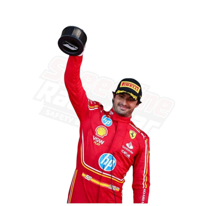 2024 Carlos Sainz Monaco GP Ferrari Race Suit front view