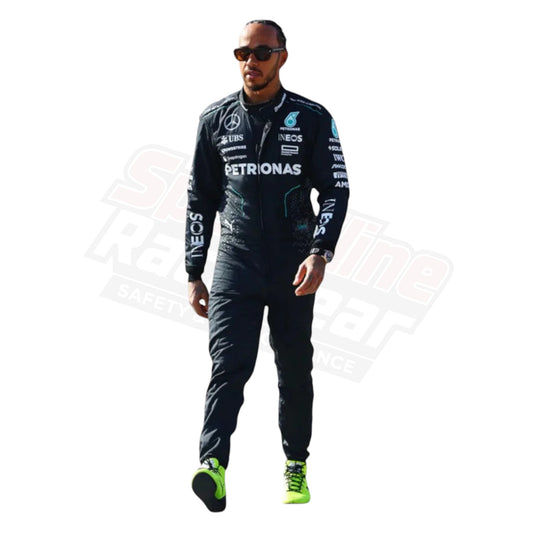 2024 Lewis Hamilton Mercedes AMG F1 Race Suit Front View