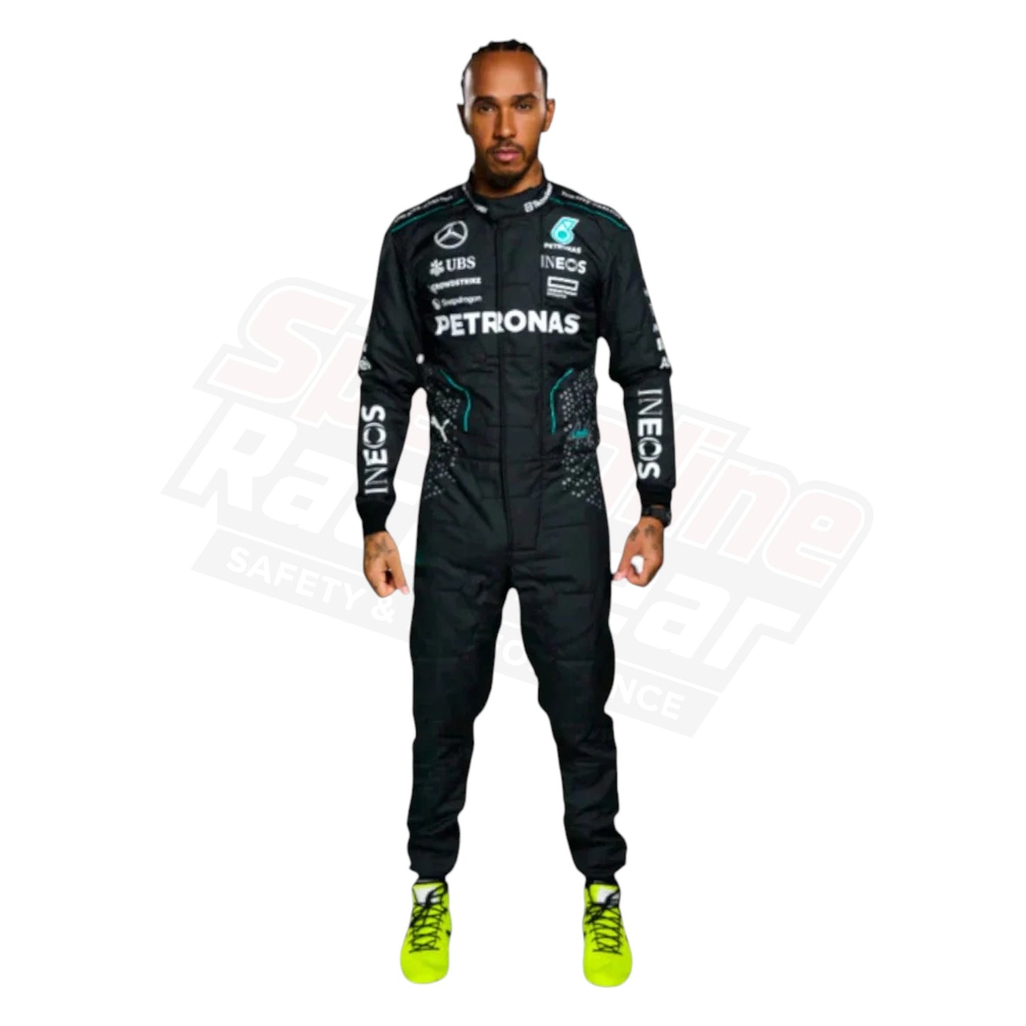 Lewis Hamilton 2024 Formula 1 Suit Detail