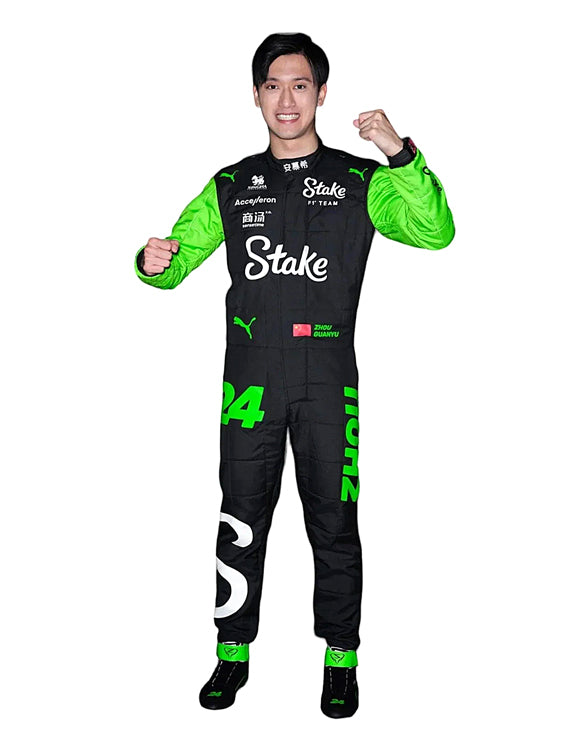 2024 Zhou Guanyu Kick Sauber F1 Team Stake Race Suit Replica