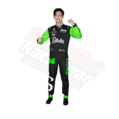 2024 Bottas Kick Sauber F1 Team Stake Race Suit front view