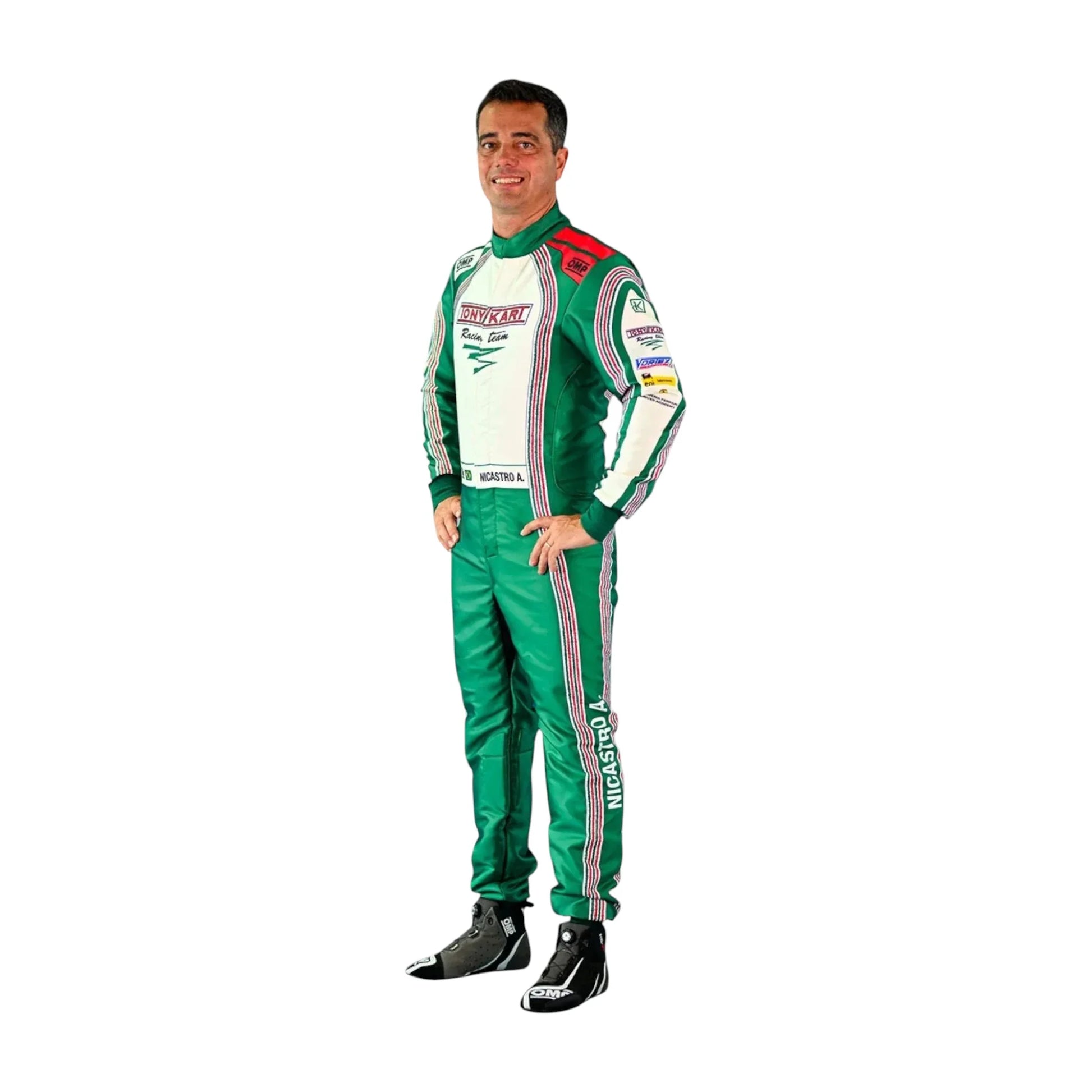 2024 Go kart racing suit Tony Kart vibrant side angle