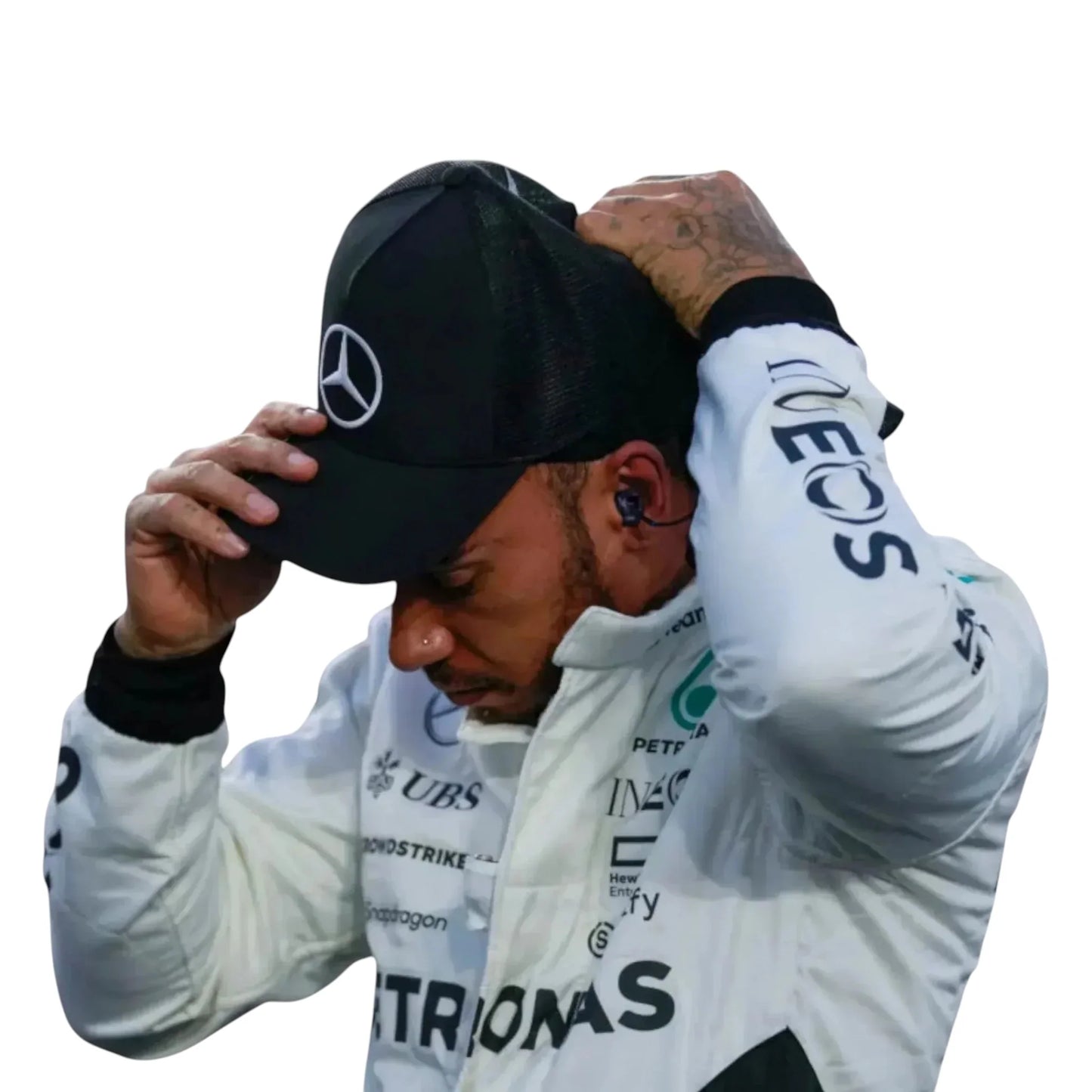 2024 Lewis Hamilton Qatar GP F1 race suit front