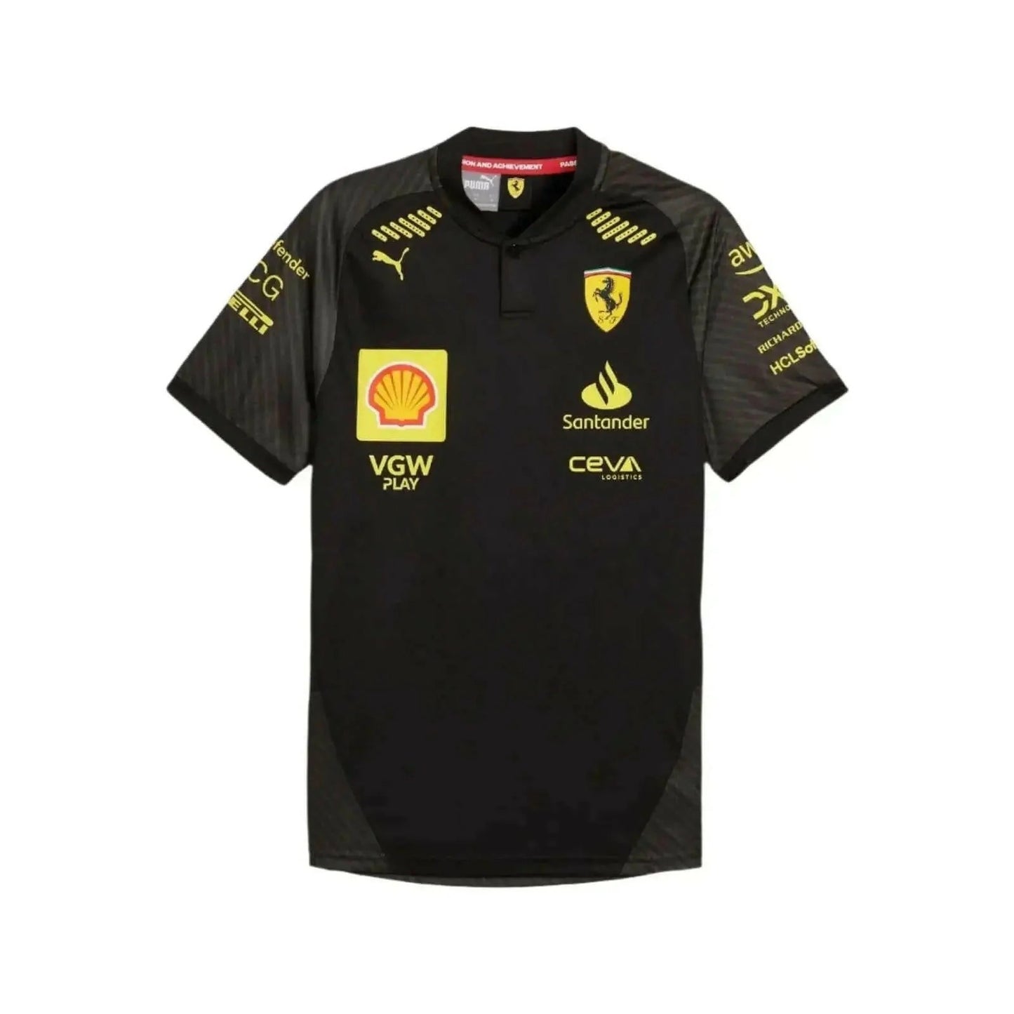 2024 Scuderia Ferrari Monza GP team shirt black front view