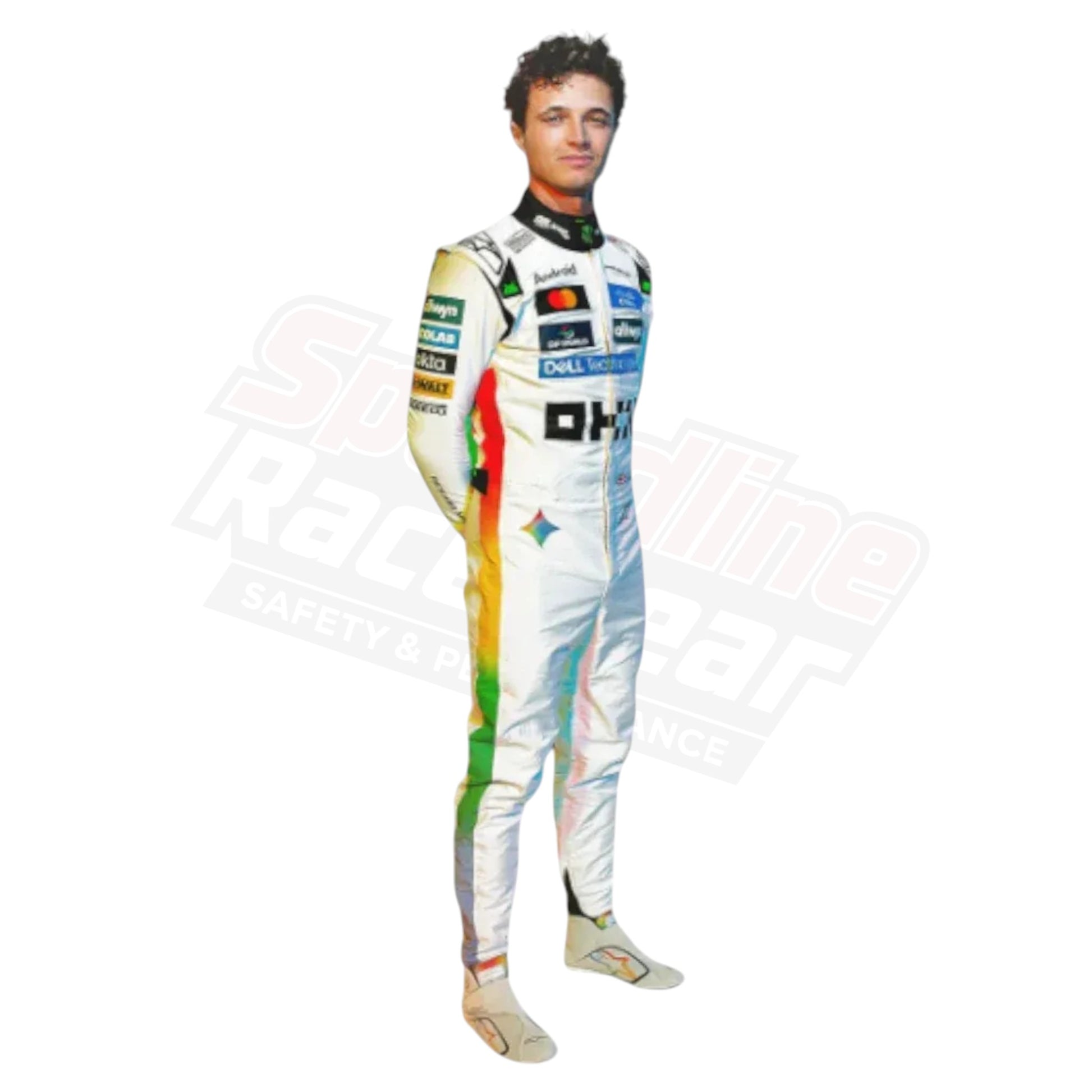 McLaren Lando Norris Gemini F1 2025 Racing Suit – Front View