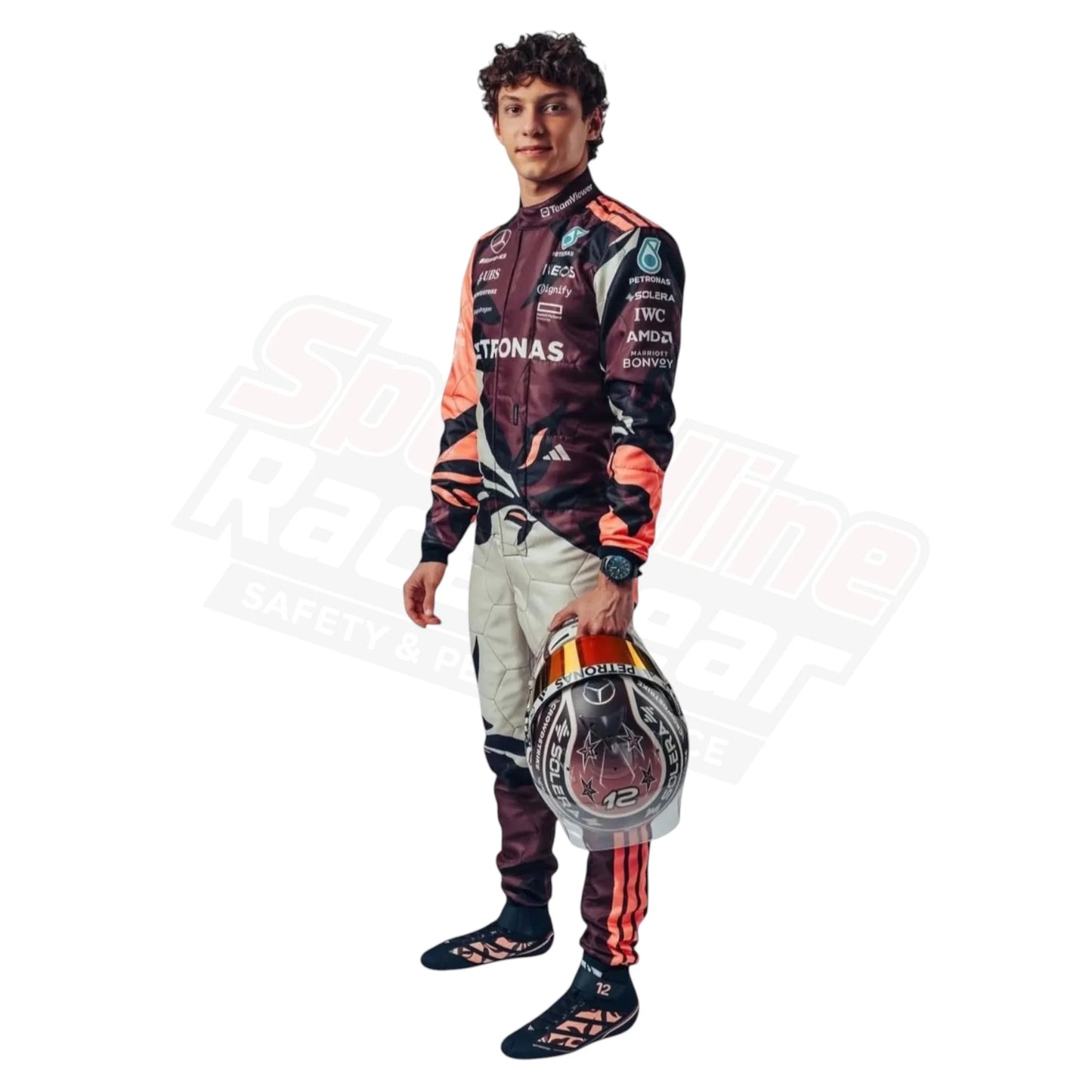 2025 Andrea Kimi Antonelli Mercedes F1 Miami GP Racing Suit