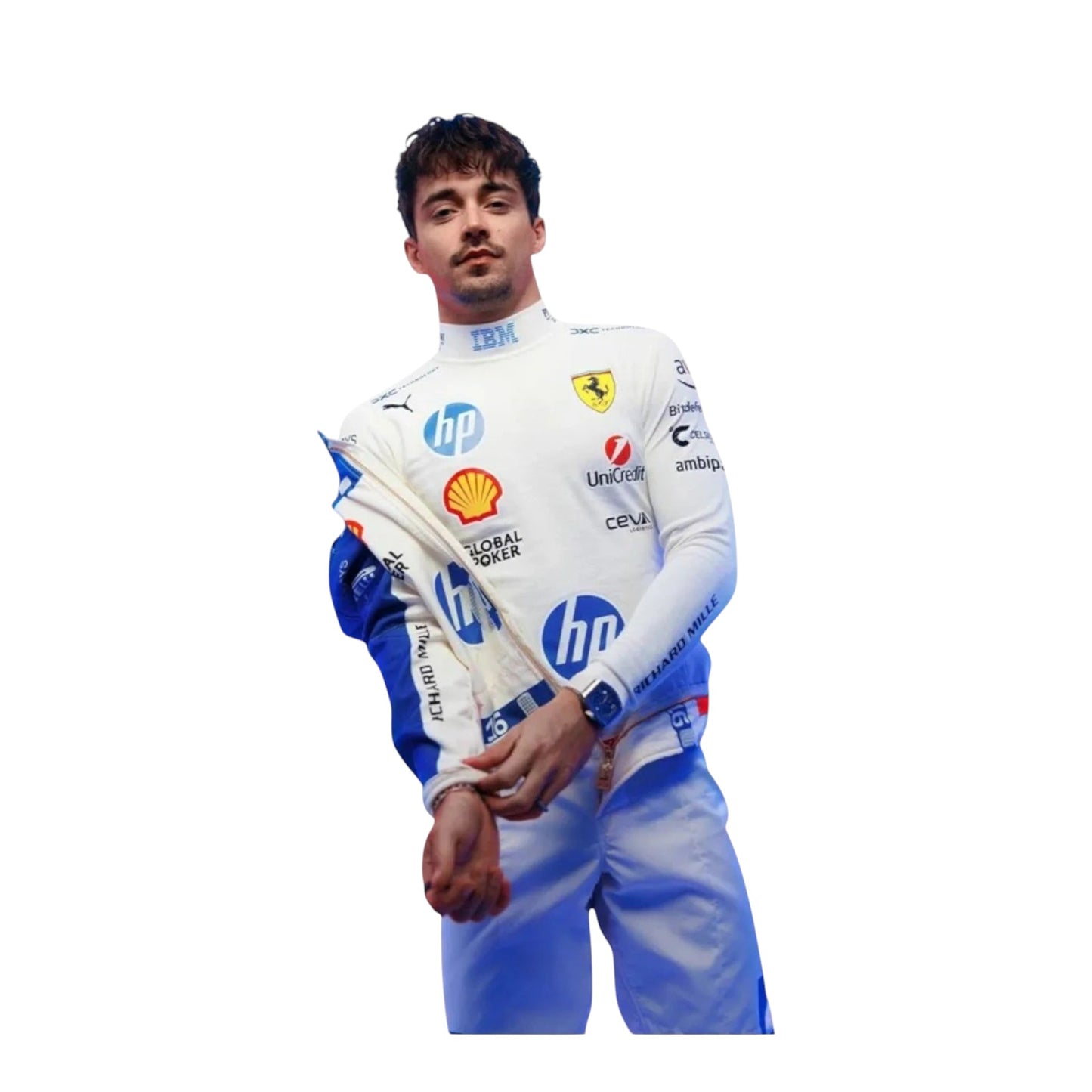 2025 Charles Leclerc Scuderia Ferrari Miami GP F1 Race Suit