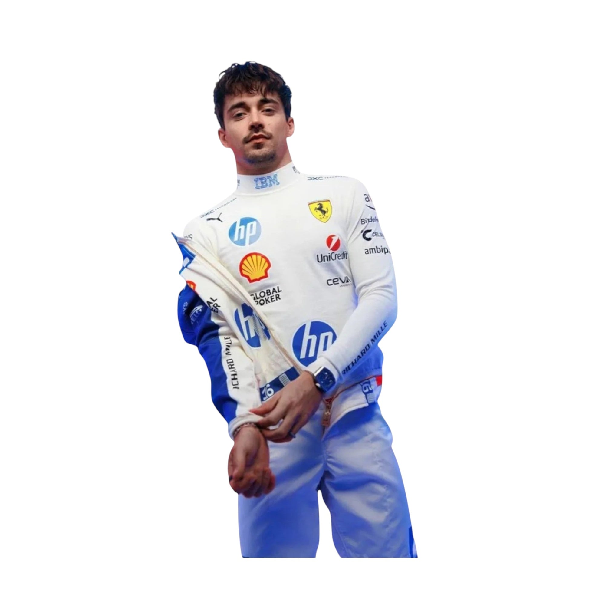 2025 Charles Leclerc Scuderia Ferrari Miami GP F1 Race Suit