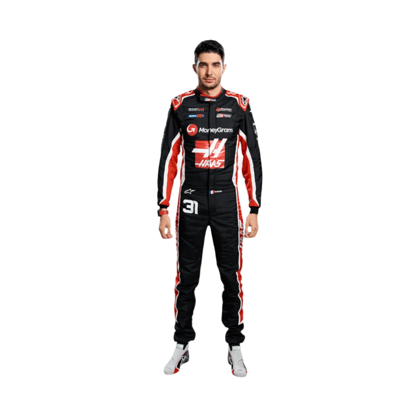 2025 Esteban Ocon Haas F1 Team Race Suit – Official Formula 1 Edition