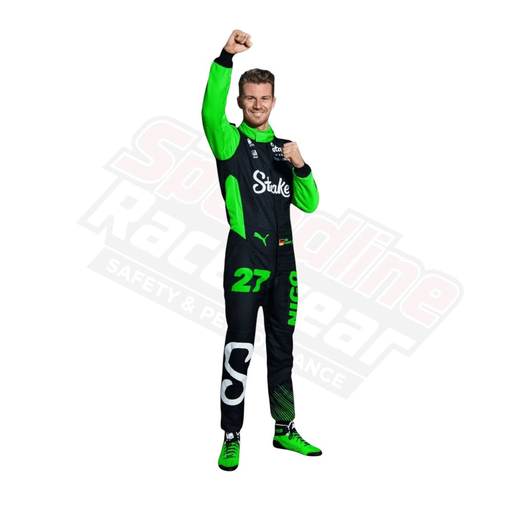 2025 Nico Hülkenberg Kick Sauber F1 race suit front view
