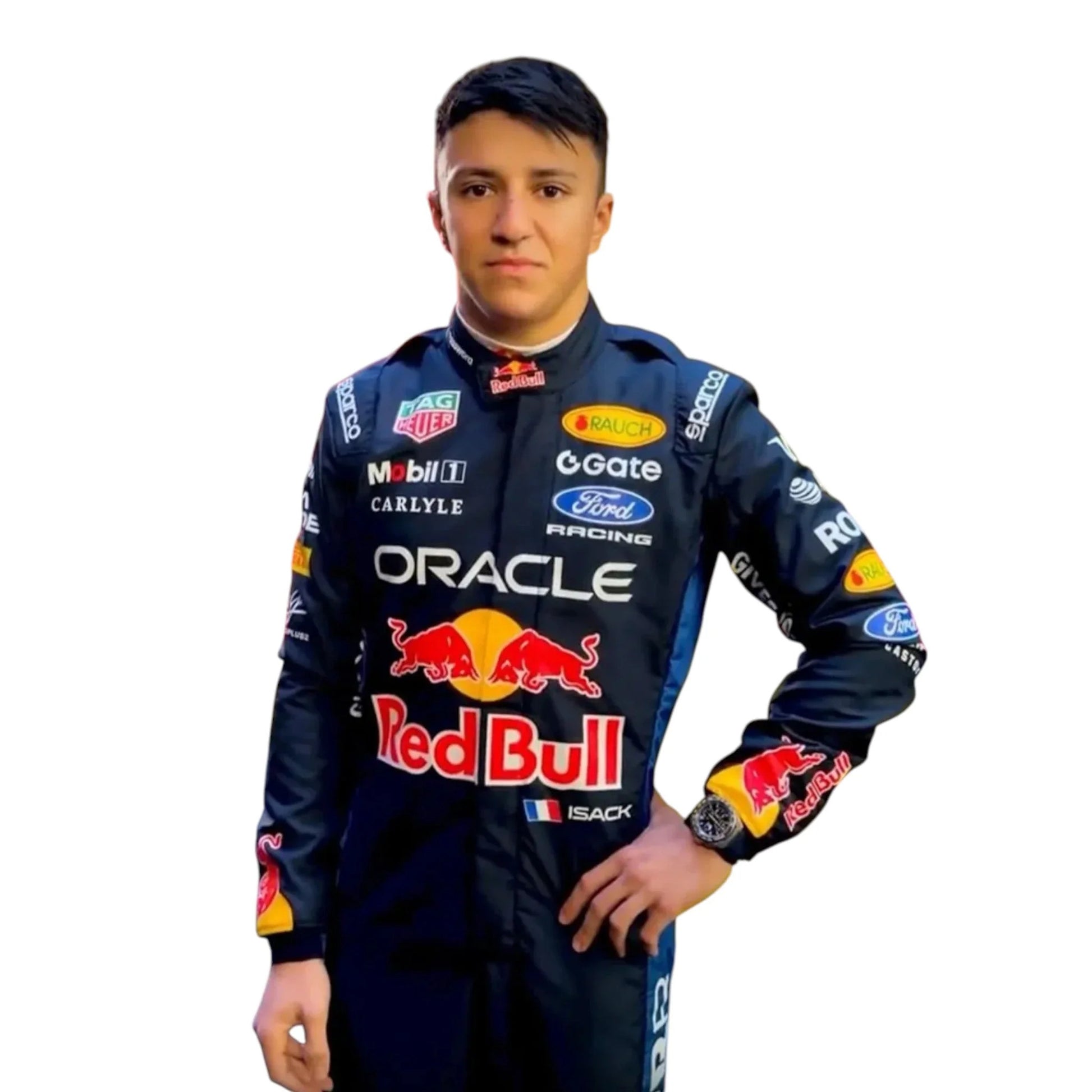 2026 Isack Hadjar Red Bull F1 Replica Race Suit – Pro Fit