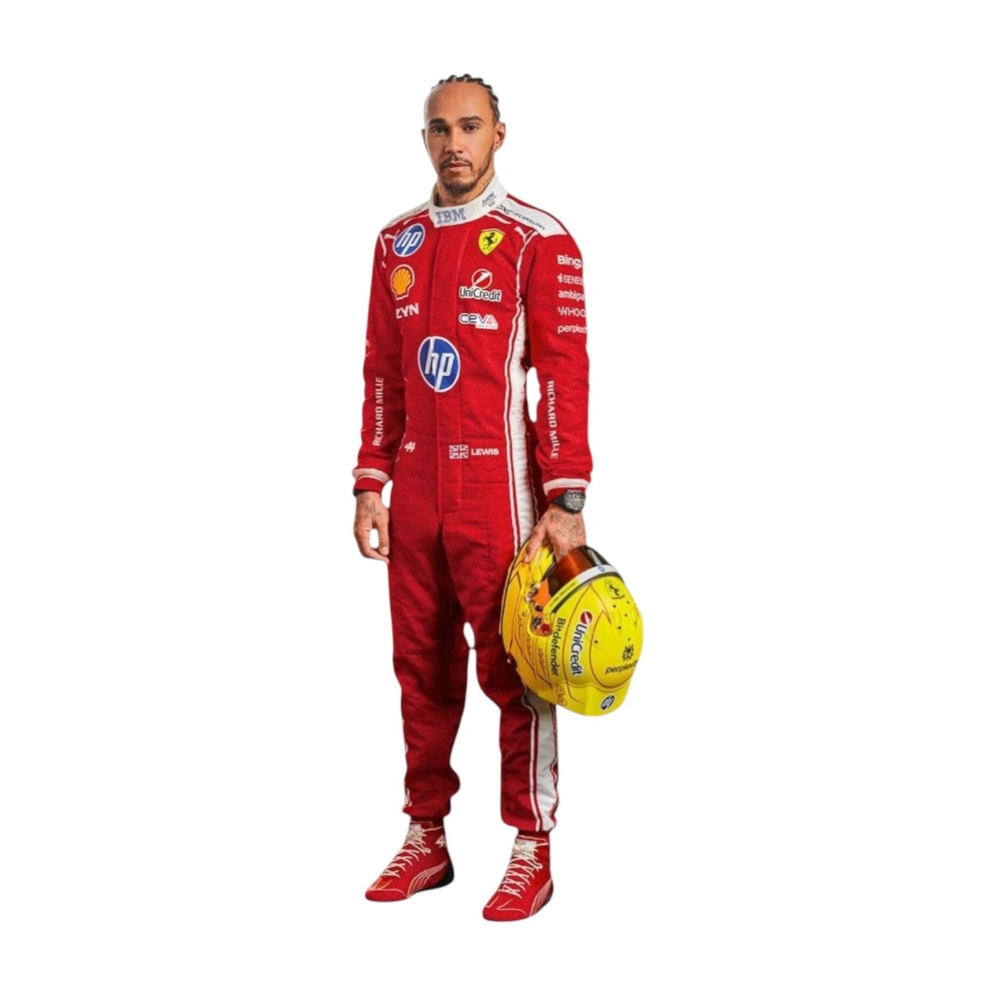 2026 Lewis Hamilton Ferrari HP F1 Replica Race Suit