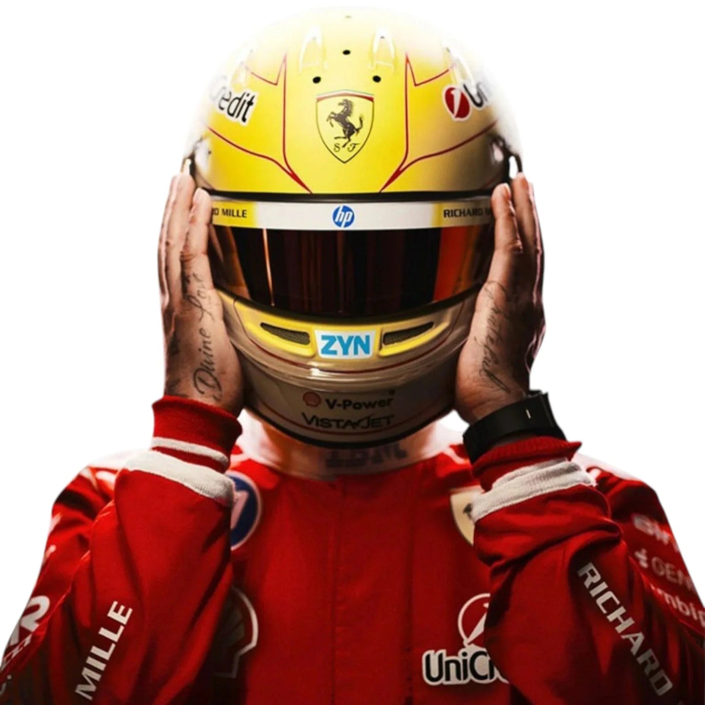 2026 Lewis Hamilton Ferrari HP F1 Replica Race Suit