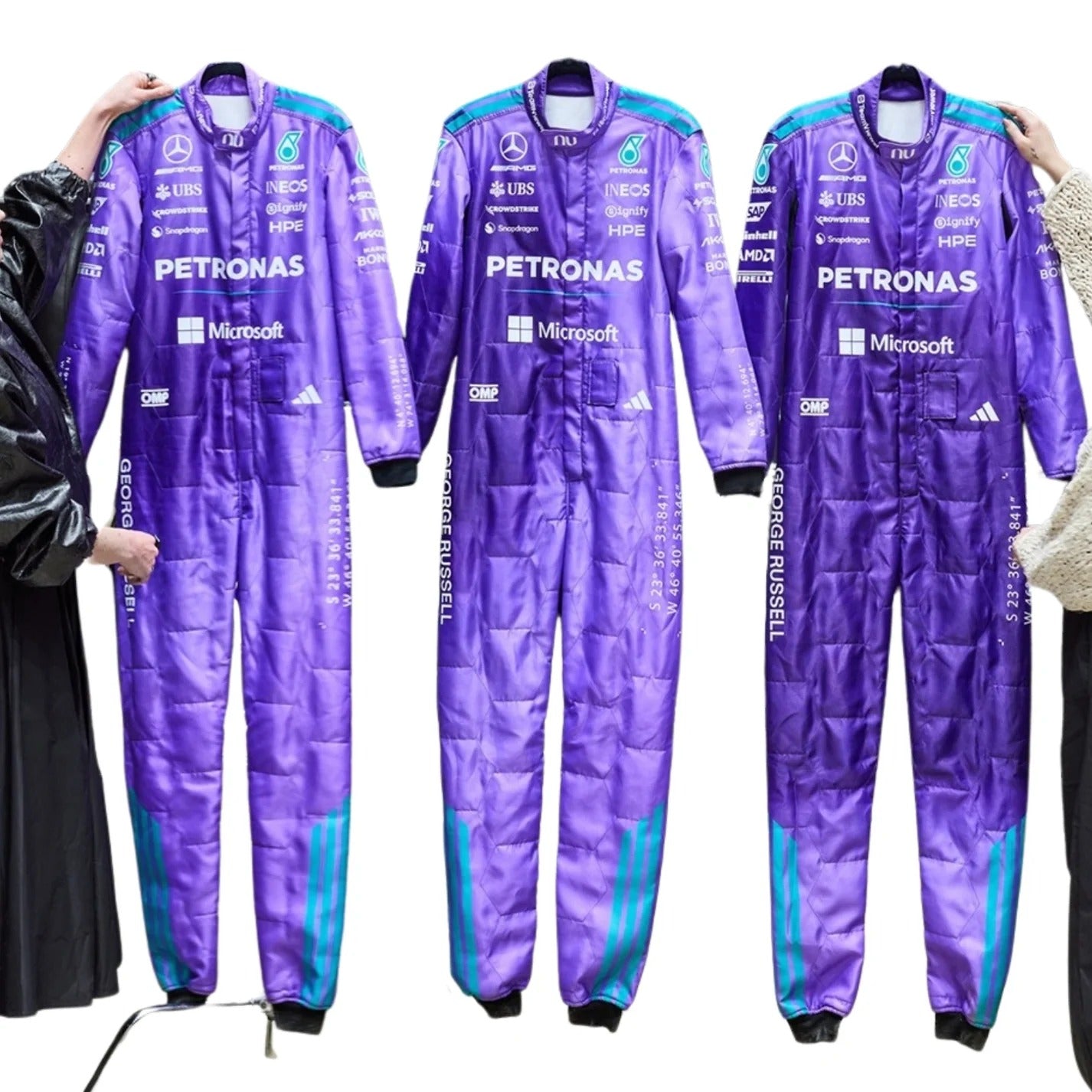 2026 Miami GP Mercedes F1 Racing Suit – Russell & Antonelli SpeedLine Racewear